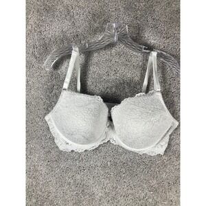 Smart & Sexy White Lace Push Up Bra Women's Size 42C Lingerie Bridal‎